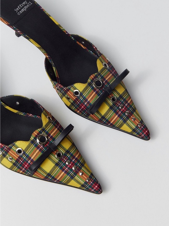 Jeffrey Campbell Shoes - Jeffrey Campbell Gratis Mules with Eyelet Strap